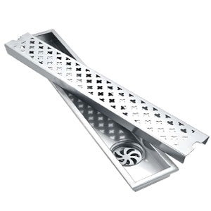 FLOOR DRAINER WITH BORDER