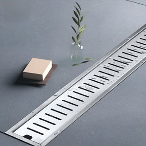 FLOOR DRAINER WITH BORDER