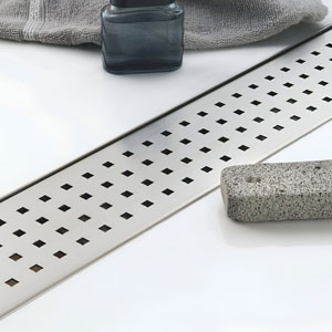 FLOOR DRAINER WITH BORDER